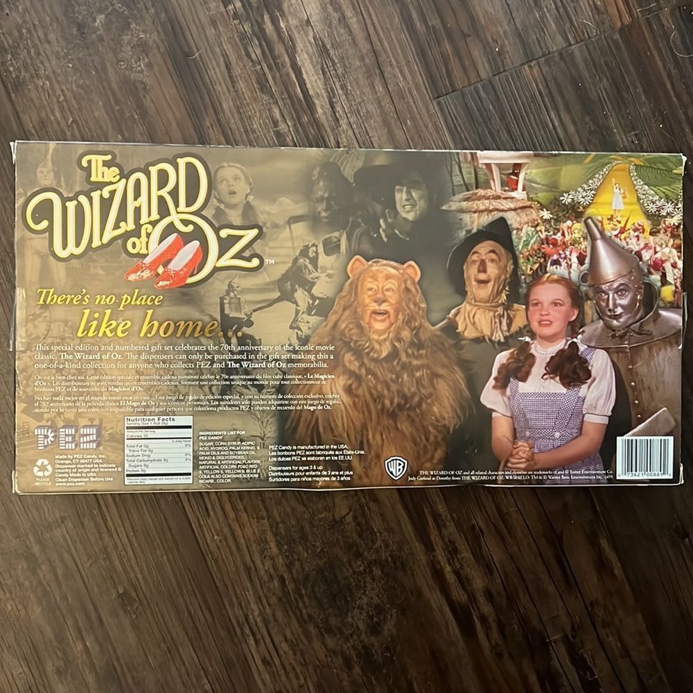 Wizard of Oz movie collector special edition pez dispenser set Dorothy new tin - Picture 5 of 6